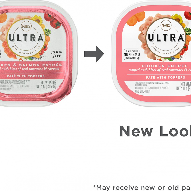 Nutro Ultra Grain-Free Chicken Entree Pate with Tomatoes and Carrots Adult Wet Dog Food Trays