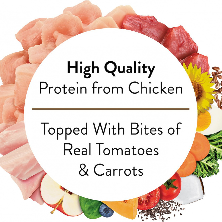 Nutro Ultra Grain-Free Chicken Entree Pate with Tomatoes and Carrots Adult Wet Dog Food Trays