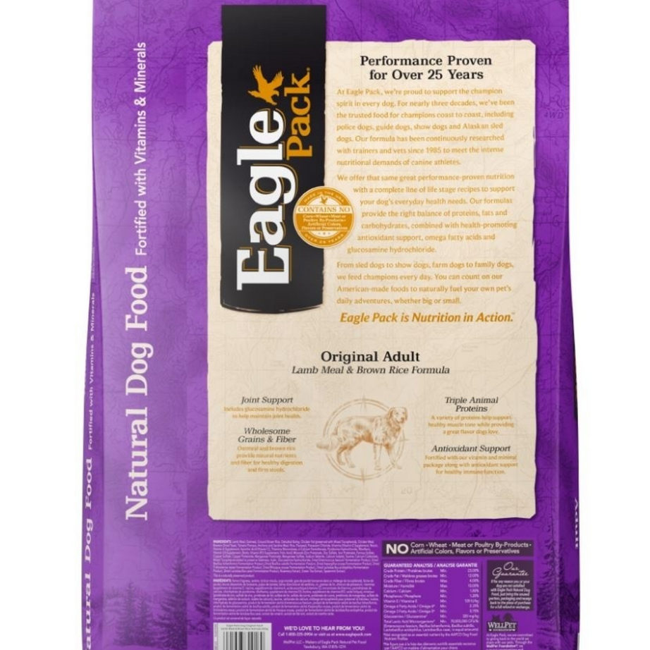 Eagle Pack Natural Lamb Meal and Brown Rice Formula Dry Dog Food
