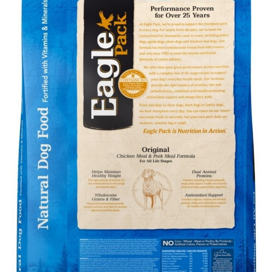 Eagle Pack Natural Chicken and Pork Meal Formula Dry Dog Food