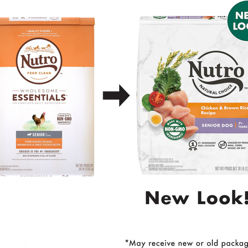 Nutro Wholesome Essentials Senior Chicken, Whole Brown Rice and Sweet Potato Formula Dry Dog Food