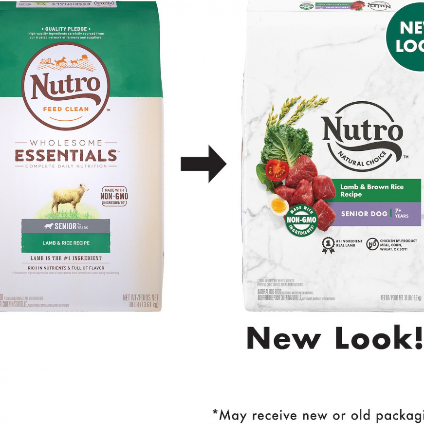 Nutro Wholesome Essentials Senior Pasture-Fed Lamb & Rice Dry Dog Food