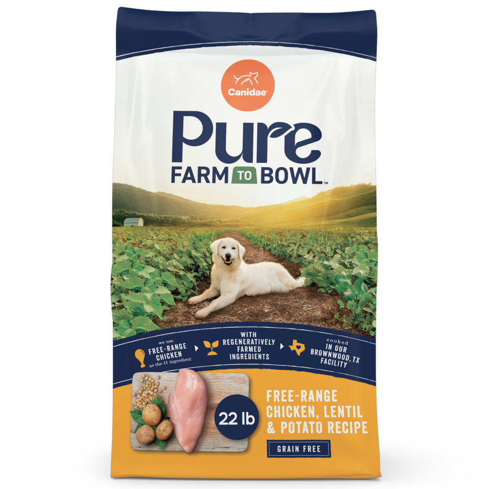 Canidae Pure Farm To Bowl Senior Free-Range Chicken, Sweet Potato & Garbanzo Bean Recipe Dog Food