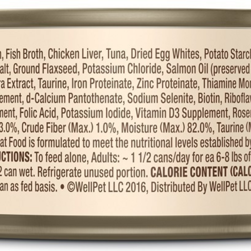 Wellness CORE Natural Grain Free Hearty Cuts Chicken and Tuna Canned Cat Food
