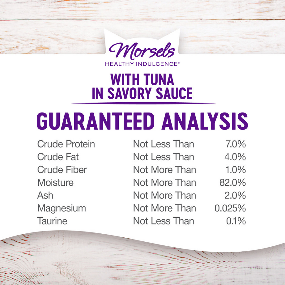 Wellness Healthy Indulgence Natural Grain Free Morsels with Tuna in Savory Sauce Cat Food Pouch