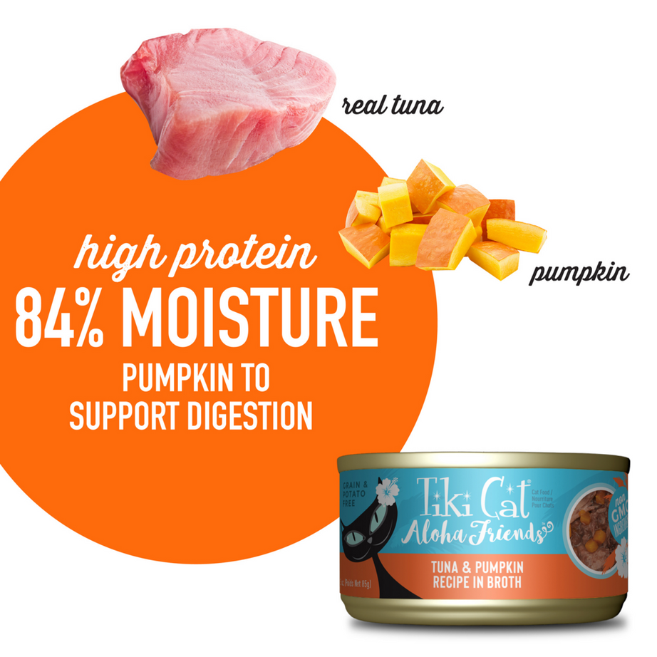Tiki Cat Friends Grain Free Tuna with Pumpkin Canned Cat Food