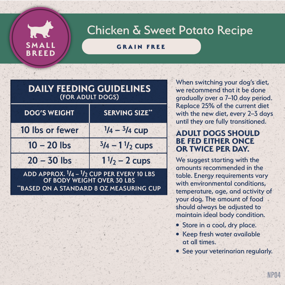 Natural Balance Limited Ingredient Grain Free Chicken & Sweet Potato Small Breed Recipe Dry Dog Food