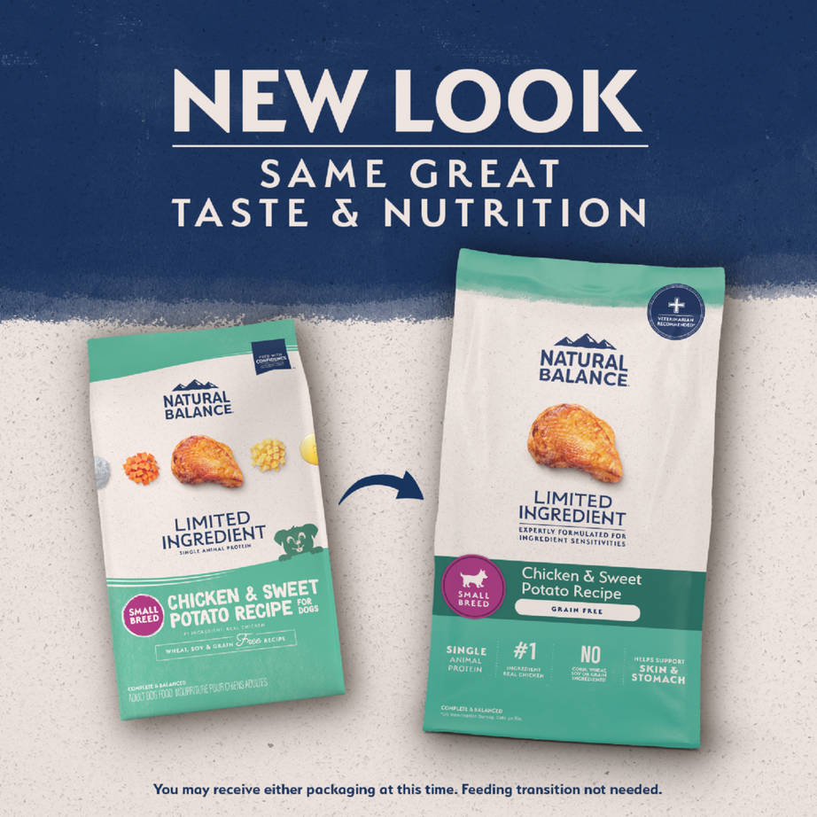 Natural Balance Limited Ingredient Grain Free Chicken & Sweet Potato Small Breed Recipe Dry Dog Food