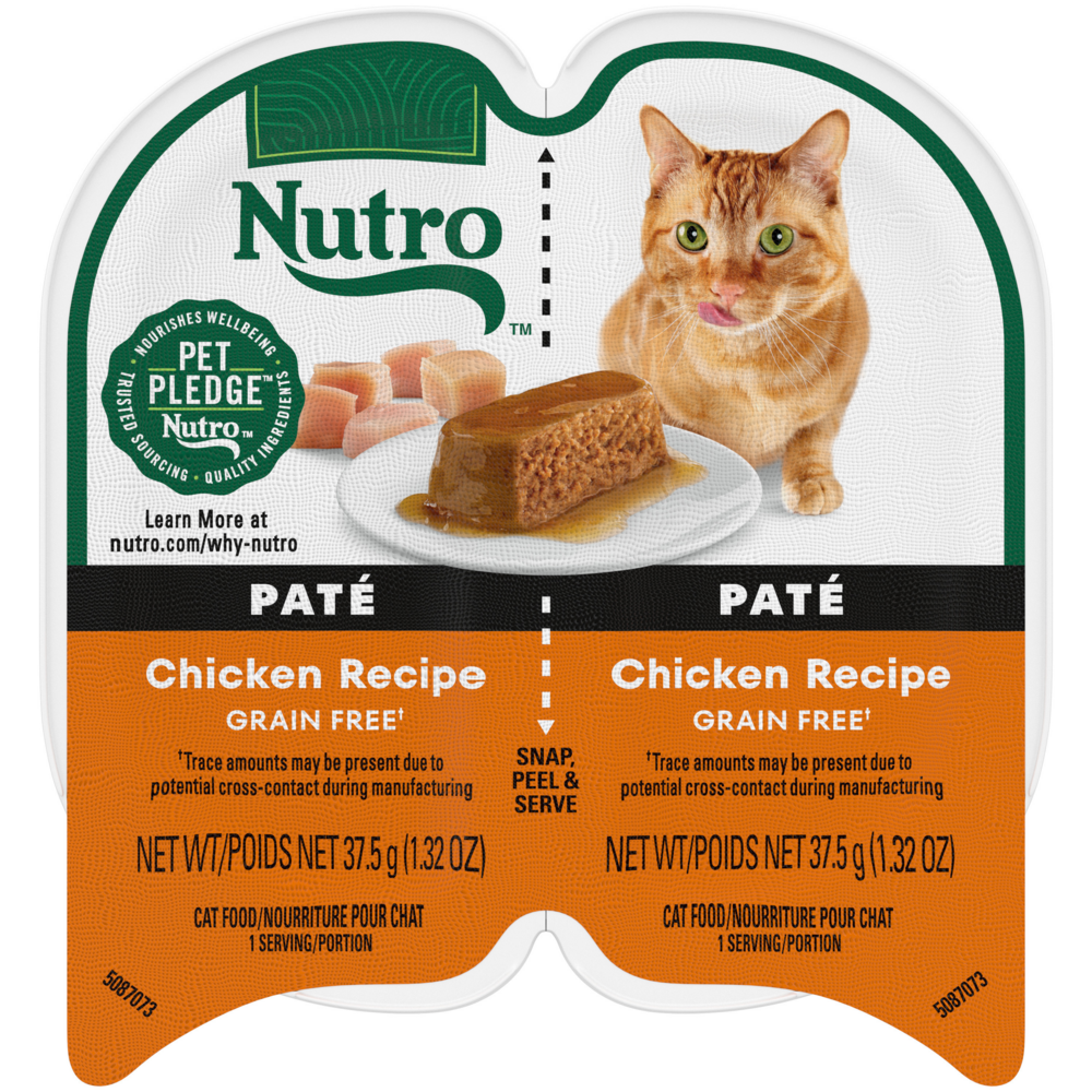 Nutro Perfect Portions Grain-Free Chicken Recipe Cat Food Trays