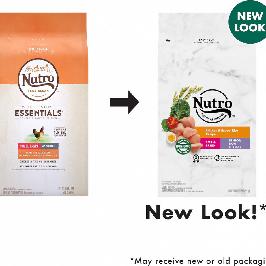 Nutro Wholesome Essentials Small Breed Senior Chicken, Whole Brown Rice and Sweet Potato Dry Dog Food