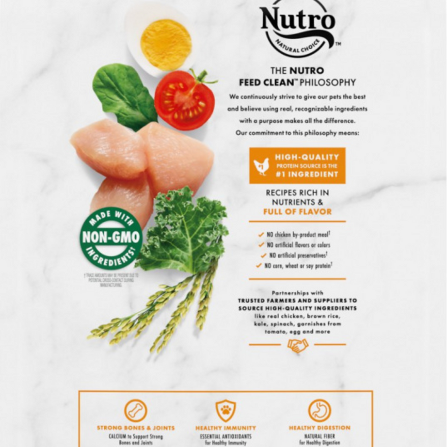 Nutro Wholesome Essentials Small Breed Senior Chicken, Whole Brown Rice and Sweet Potato Dry Dog Food