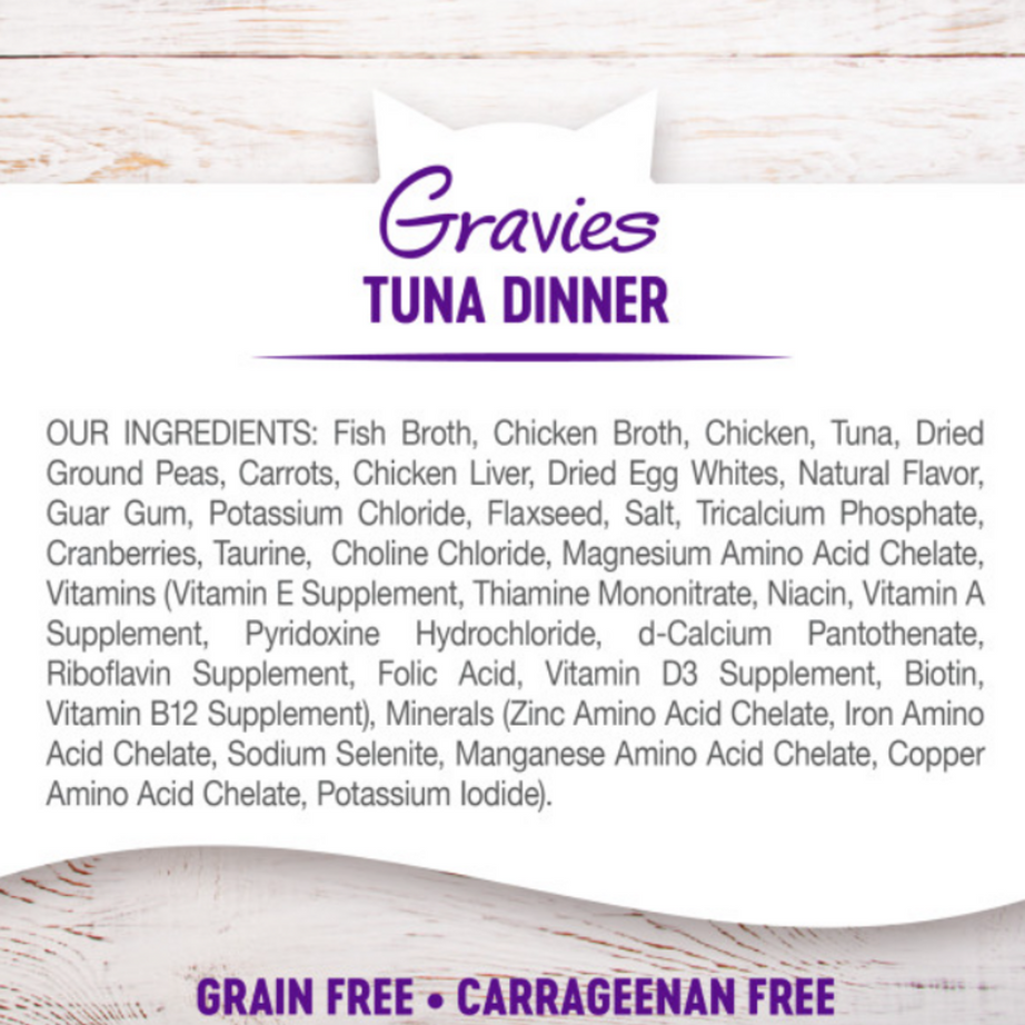 Wellness Natural Grain Free Gravies Tuna Dinner Canned Cat Food