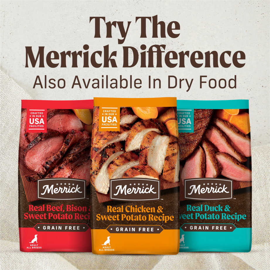 Merrick Grain Free Puppy Plate Beef Recipe Canned Puppy Food