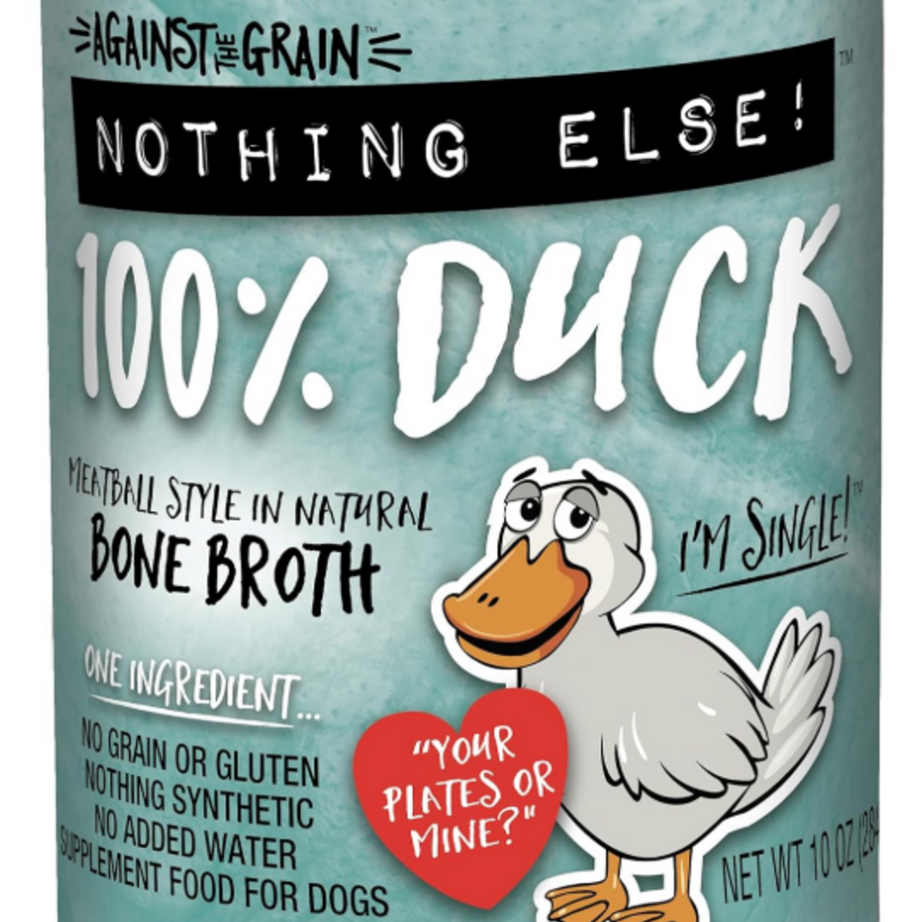 Against the Grain Nothing Else Grain Free One Ingredient 100% Duck Canned Dog Food