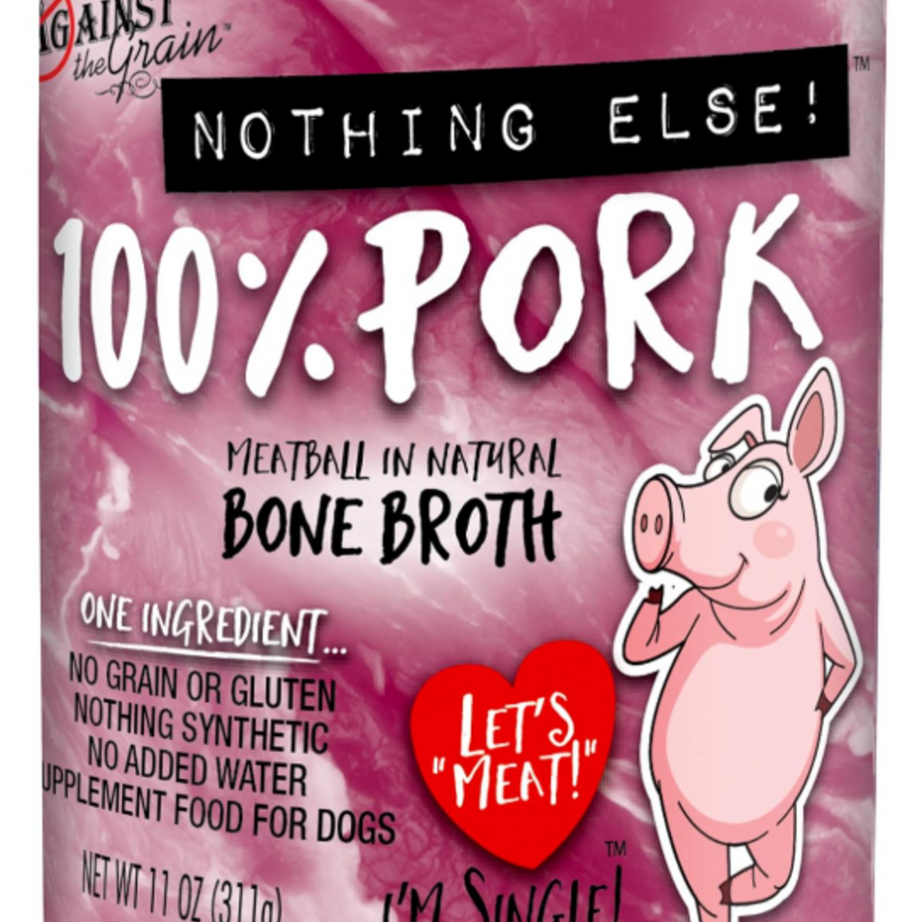 Against the Grain Nothing Else Grain Free One Ingredient 100% Pork Canned Dog Food