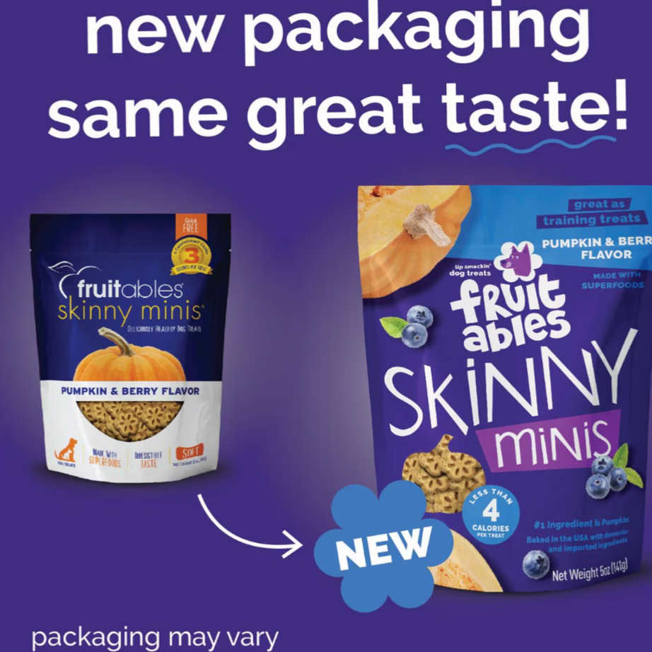 Fruitables Skinny Mini Pumpkin & Blueberry Dog Treats