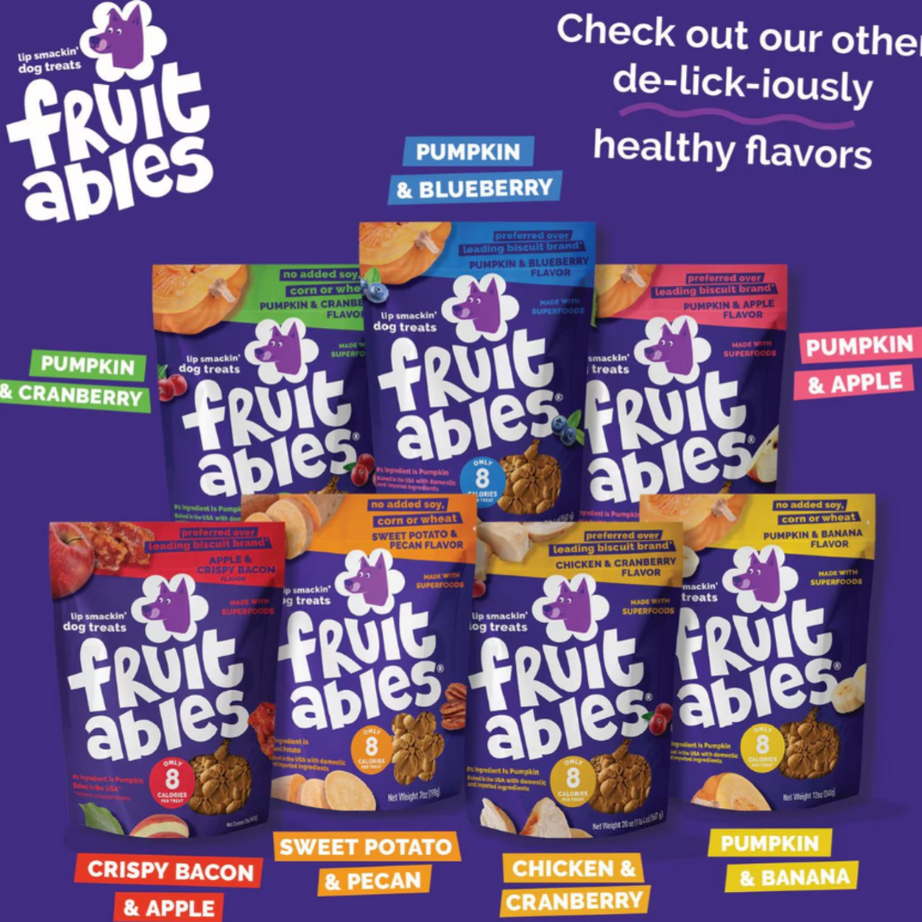 Fruitables Chewy Skinny Minis Pumpkin Mango Flavor Dog Treats