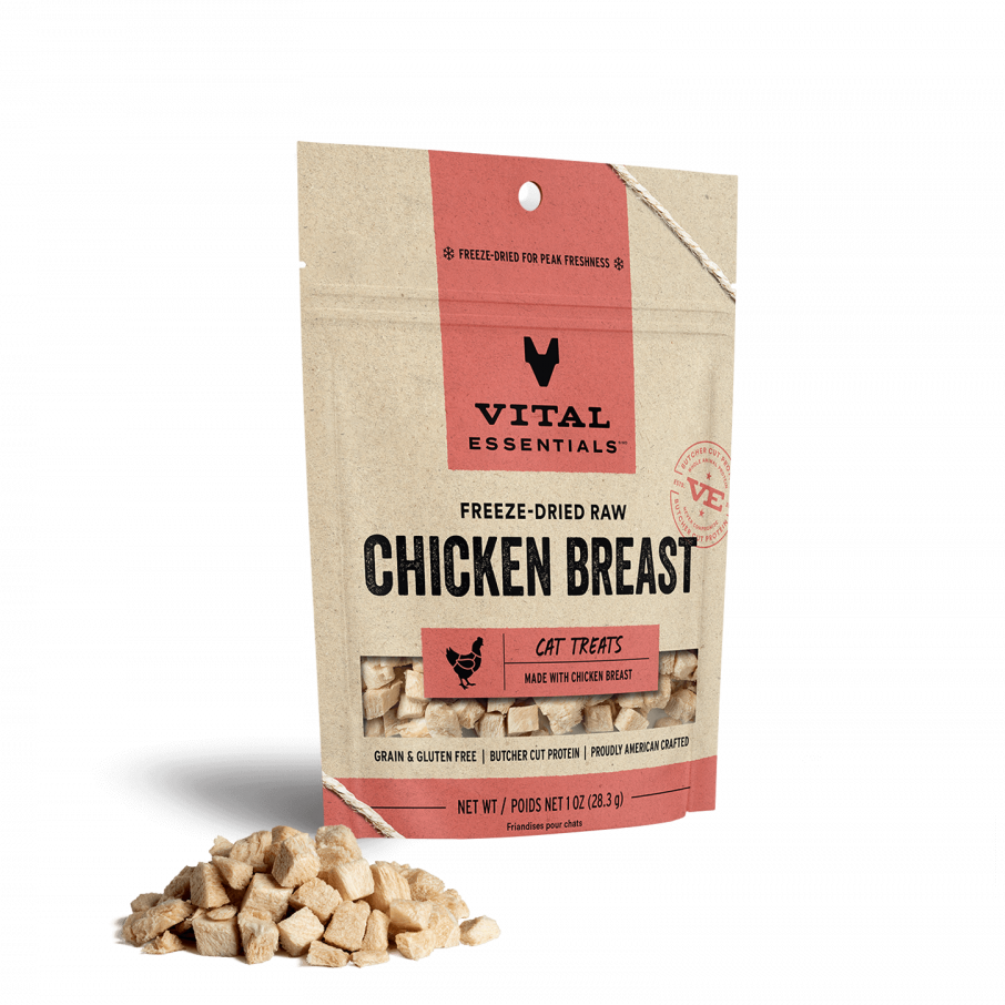 Vital Essentials Vital Cat Freeze Dried Grain Free Chicken Breast Cat Treats