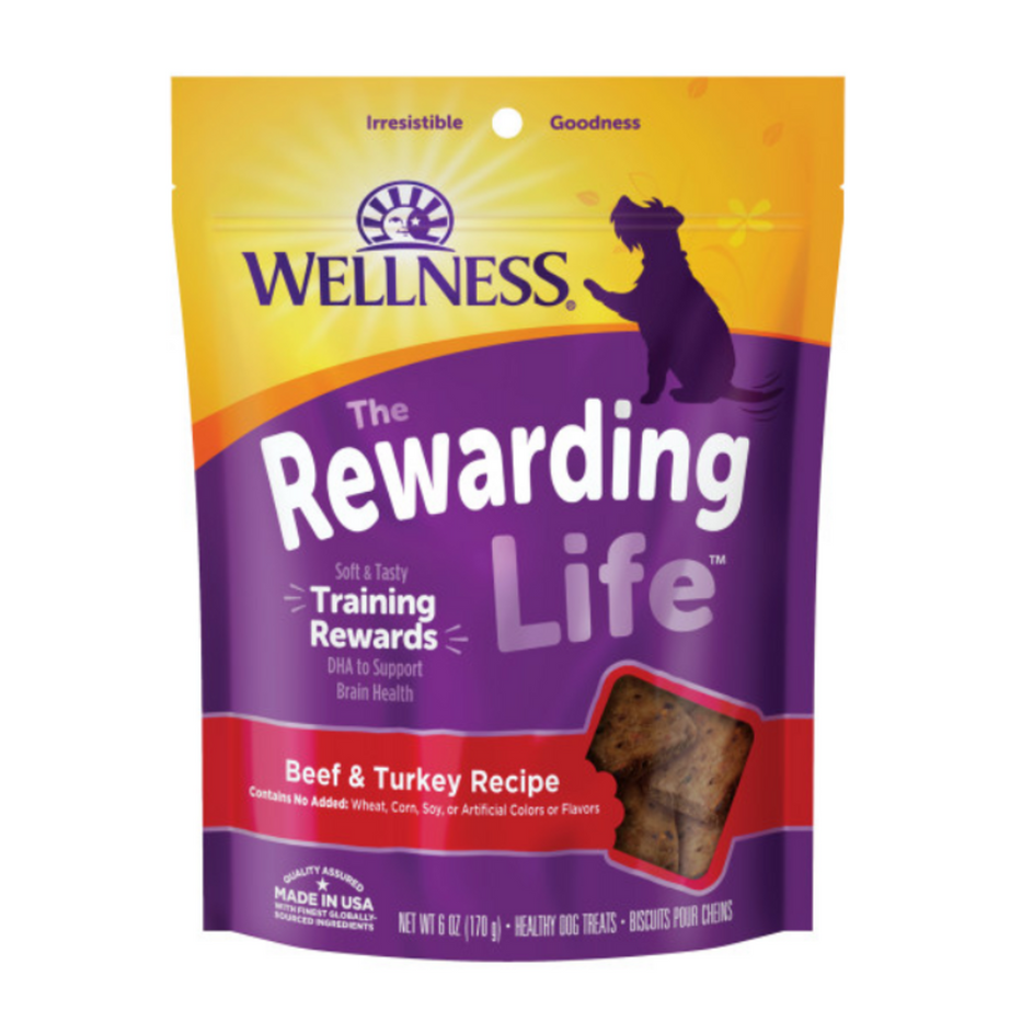 Wellness Natural Grain Free Rewarding Life Beef & Turkey Dog Treats