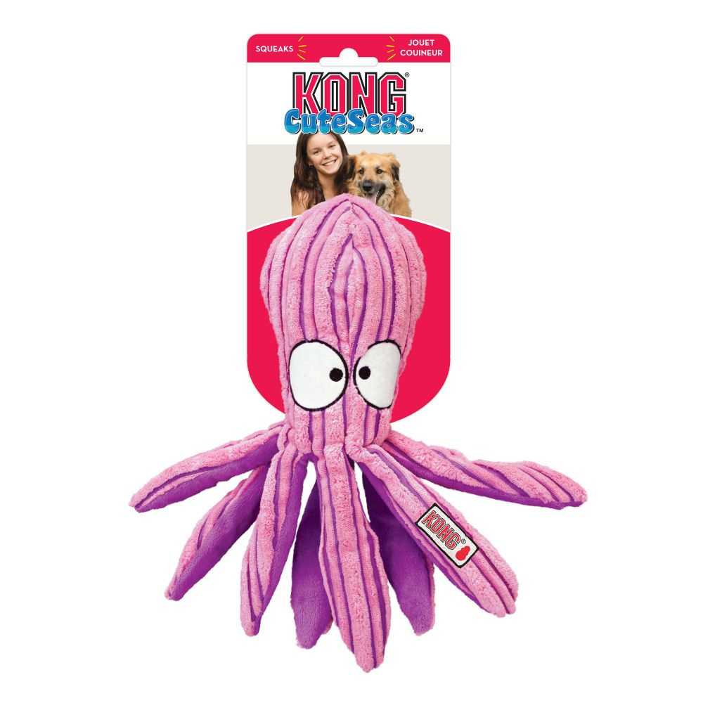 Kong Cuteseas Octopus Crinkle Dog Toy