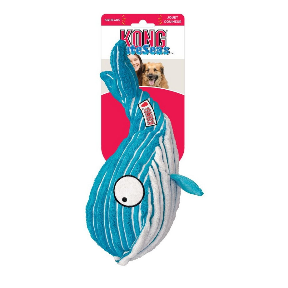 Kong CuteSeas Whale Crinkle Dog Toy