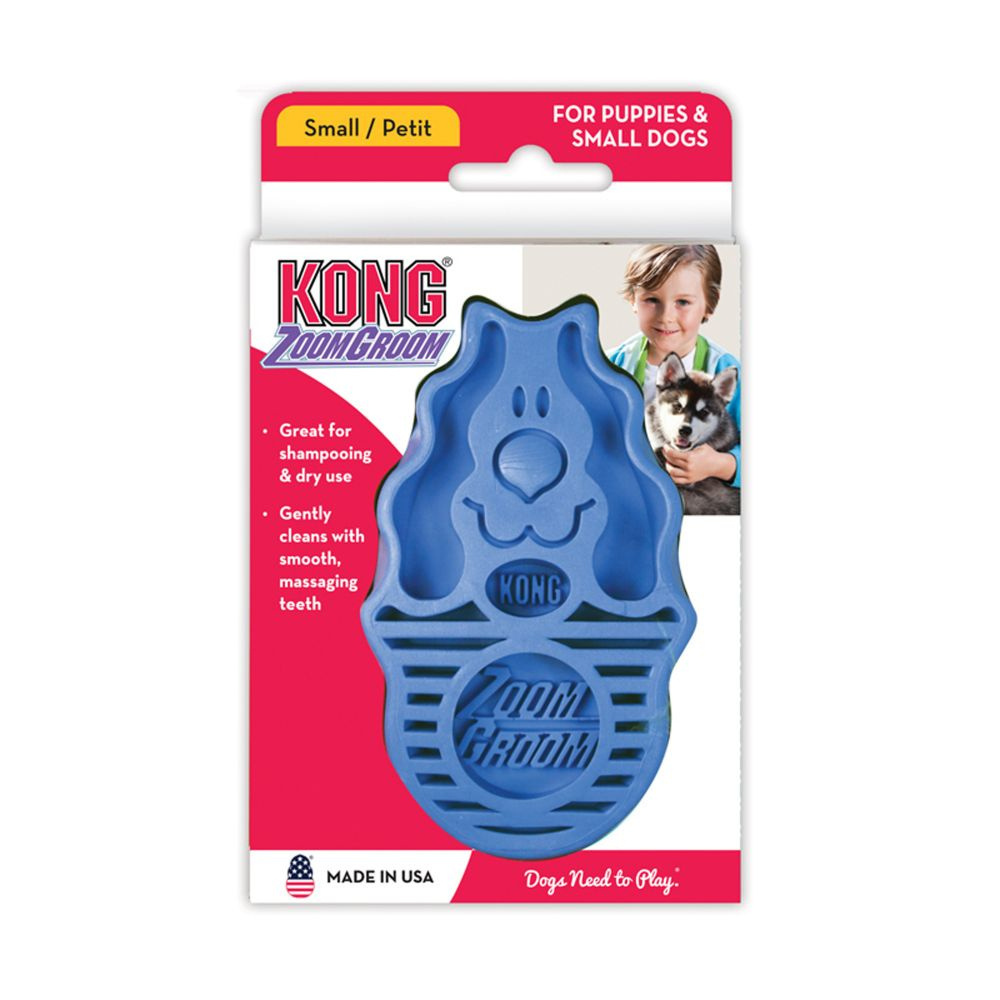 Kong ZoomGroom Brush for Dogs & Puppies