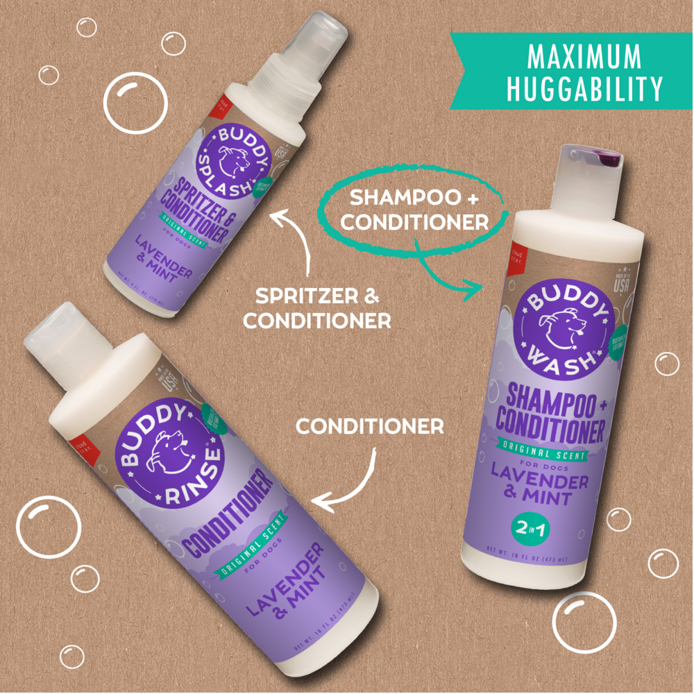 Cloud Star Buddy Wash Original Lavender & Mint Dog Shampoo & Conditioner