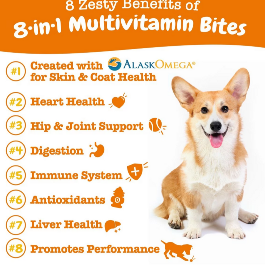 Zesty Paws 8-in 1 Multifunctional Bites Chicken 90ct