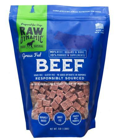 Raw Dynamic Frozen Dog Food Beef