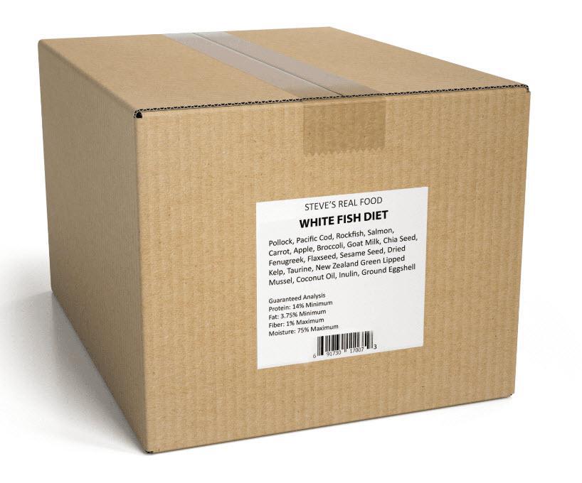 Steve's Dog Frozen Whitefish BARF Diet