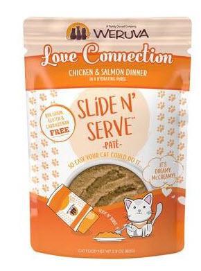 Weruva Cat Classic SnS Pouch GF Pate Chicken & Salmon - Love Connection 2.8oz
