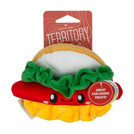 Territory Dog Toy Plush Hot Dog 8"