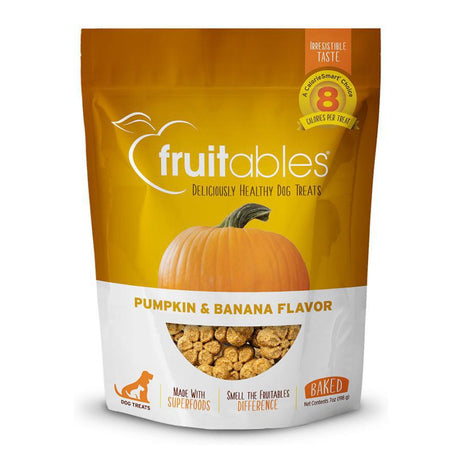Fruitables Dog Treat Crunchy Baked Pumpkin & Banana