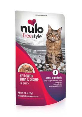 Nulo Freestyle Yellowfin Tuna & Shrimp in Broth Recipe for Cats 2.8oz Pouch