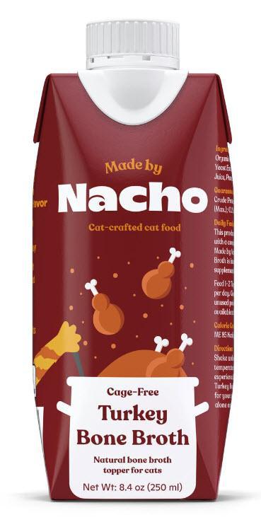 Made By Nacho Cage Free Turkey Bone Broth Tetra Cat 8.4oz