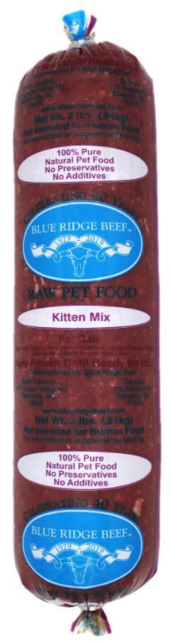 Blue Ridge Beef Frozen Cat Food Kitten Mix