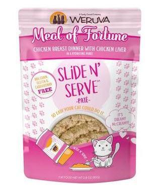 Weruva Cat Classic SnS Pouch GF Pate Chicken & Liver - Meal of Fortune 2.8oz