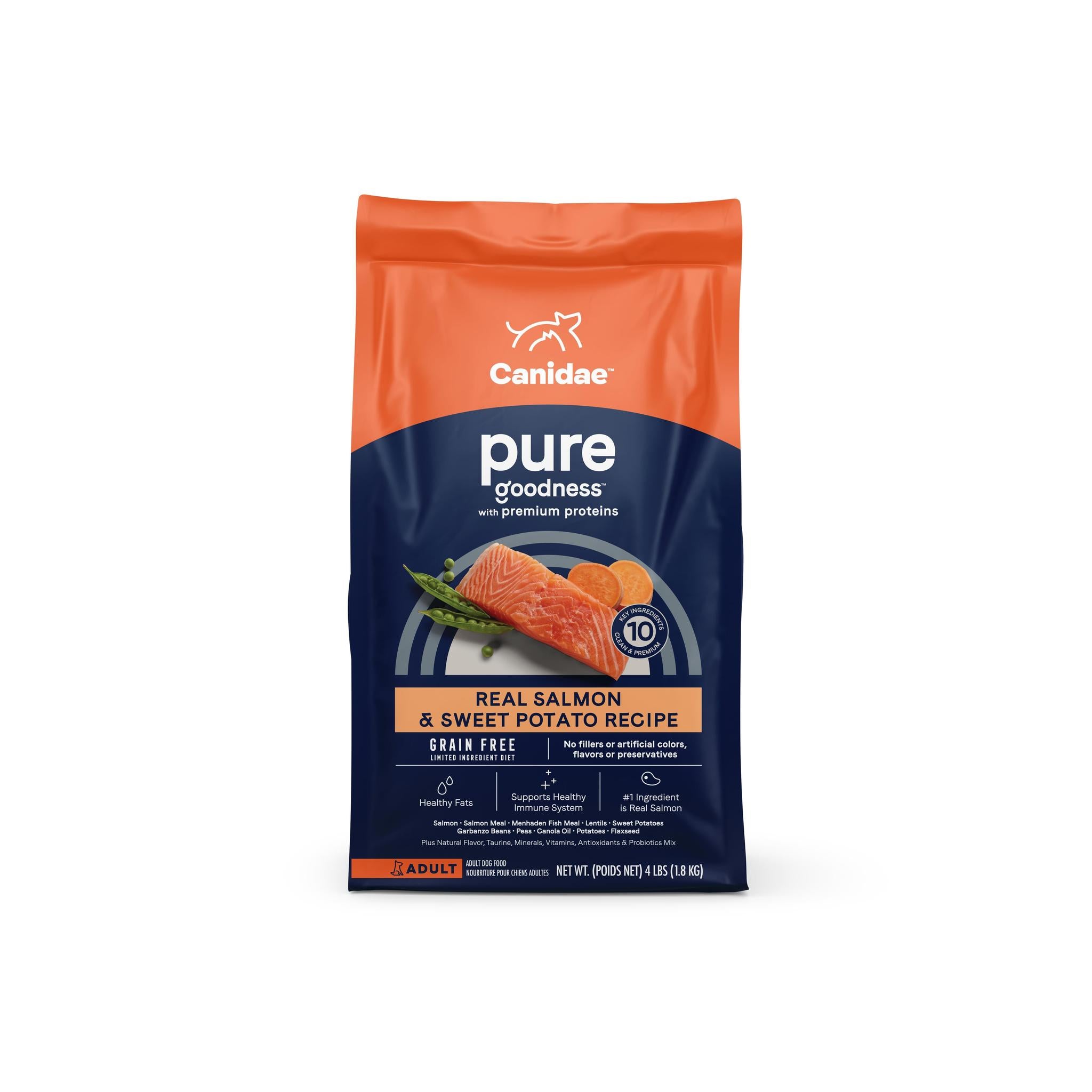 Canidae Pure Farm To Bowl Wild Caught Salmon & Sweet Potato Dog 4 lb