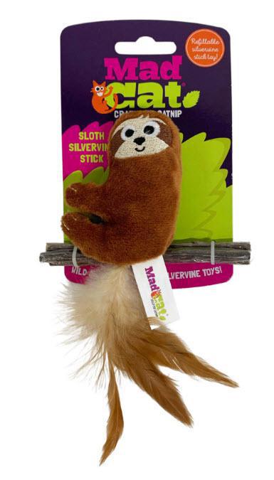 Mad Cat Sloth with Silvervine Cat Toy