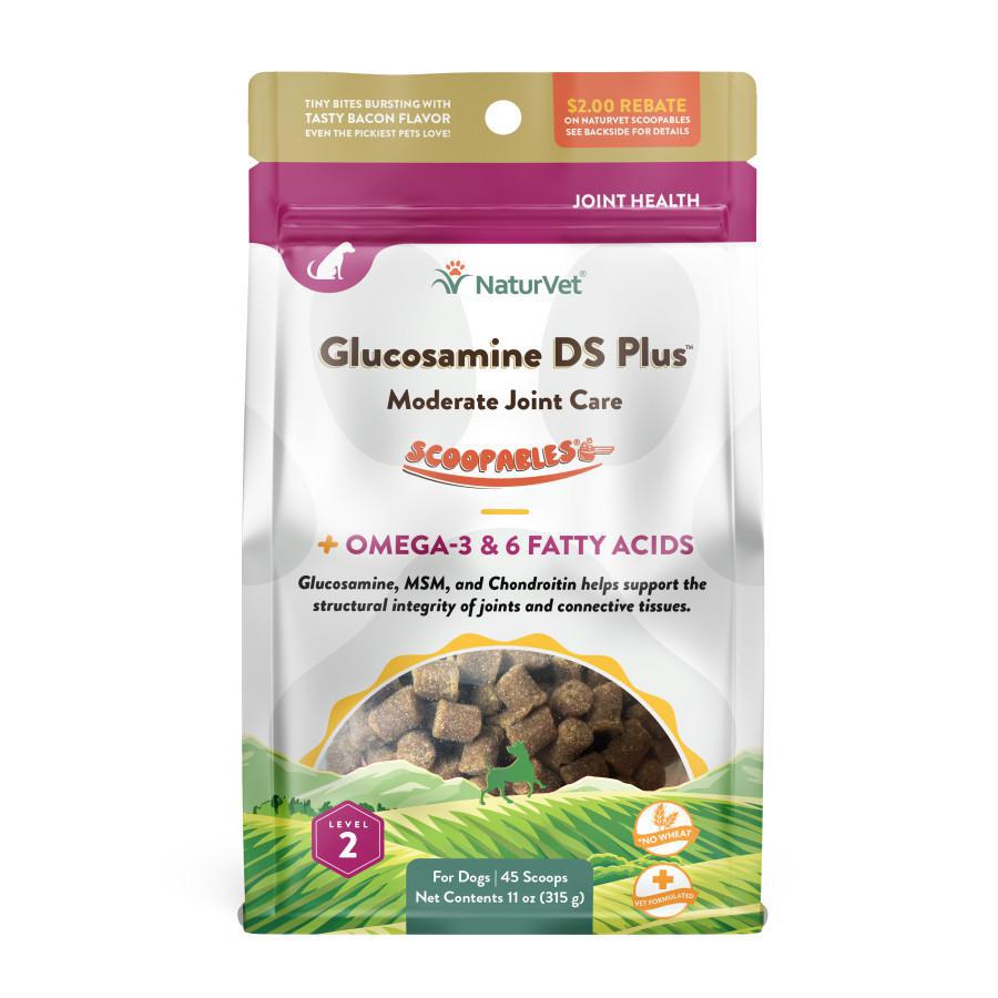 Naturvet Glucosamine DS Plus - Joint Support Level 2 Dogs Scoopables - 45 Scoops