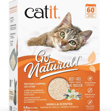 Catit Go Natural! Pea Husk Clumping Cat Litter - Natural - 14 L box