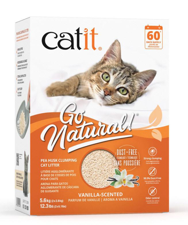 Catit Go Natural! Pea Husk Clumping Cat Litter - Natural - 14 L box