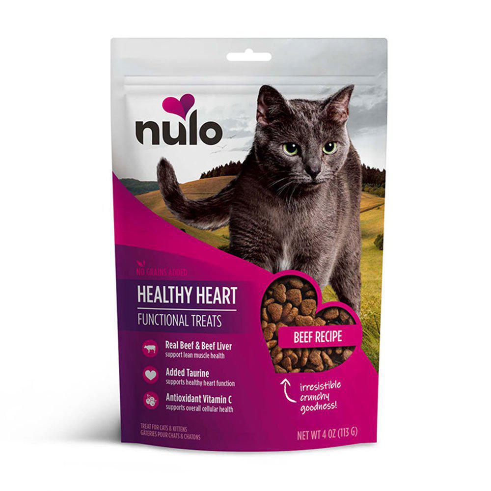Nulo Healthy Heart Beef Recipe Cat Treats 4oz Bag
