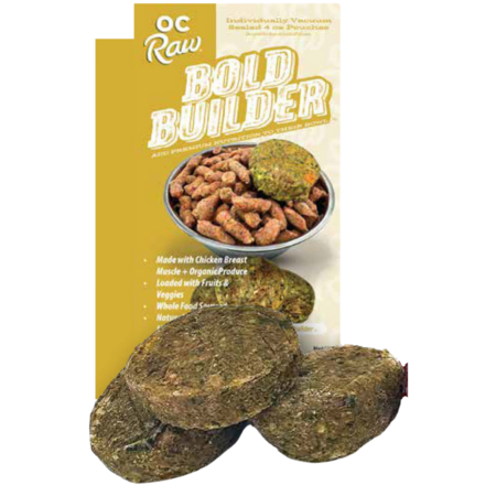 OC Raw Dog Topper Frozen Bold Builder Gold Chicken