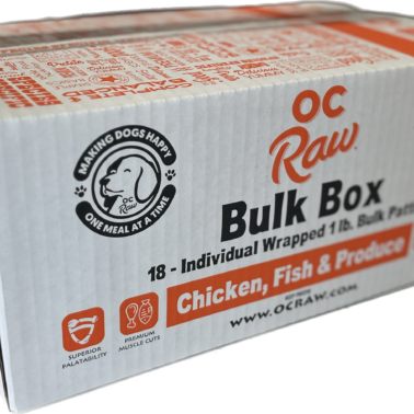OC Raw Dog Chicken, Fish & Produce