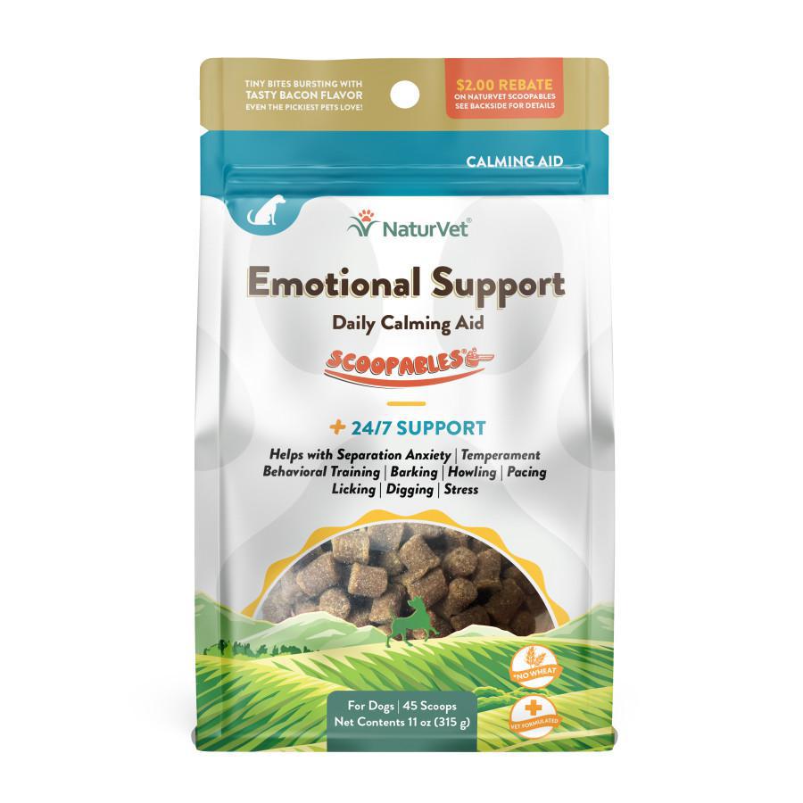Naturvet Emotional Support - Wheat Free Calming Aid Dogs Scoopables - 45 Scoops
