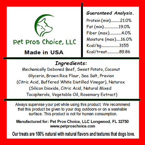 Beef & Sweet Potato Patties 7 ct