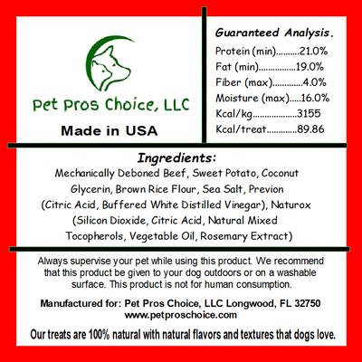 Beef & Sweet Potato Patties 7 ct