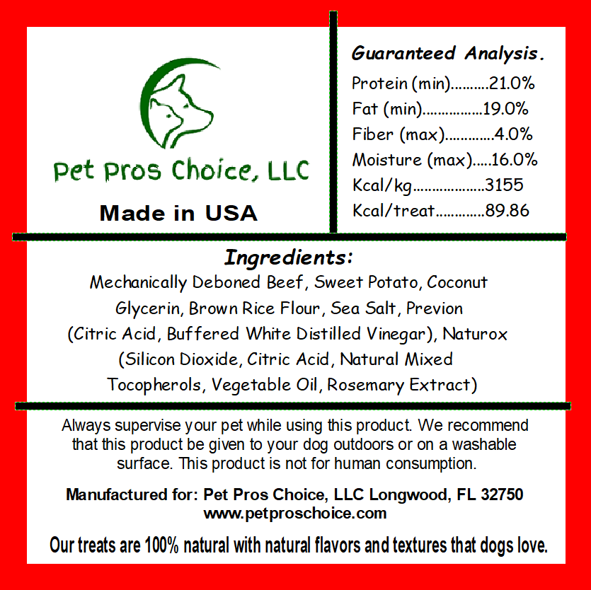 Beef & Sweet Potato Patties 7 ct