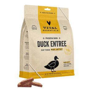 VITAL ESSENTIALS CAT FROZEN GRAIN FREE RAW DUCK MINI PATTIES 28 OZ
